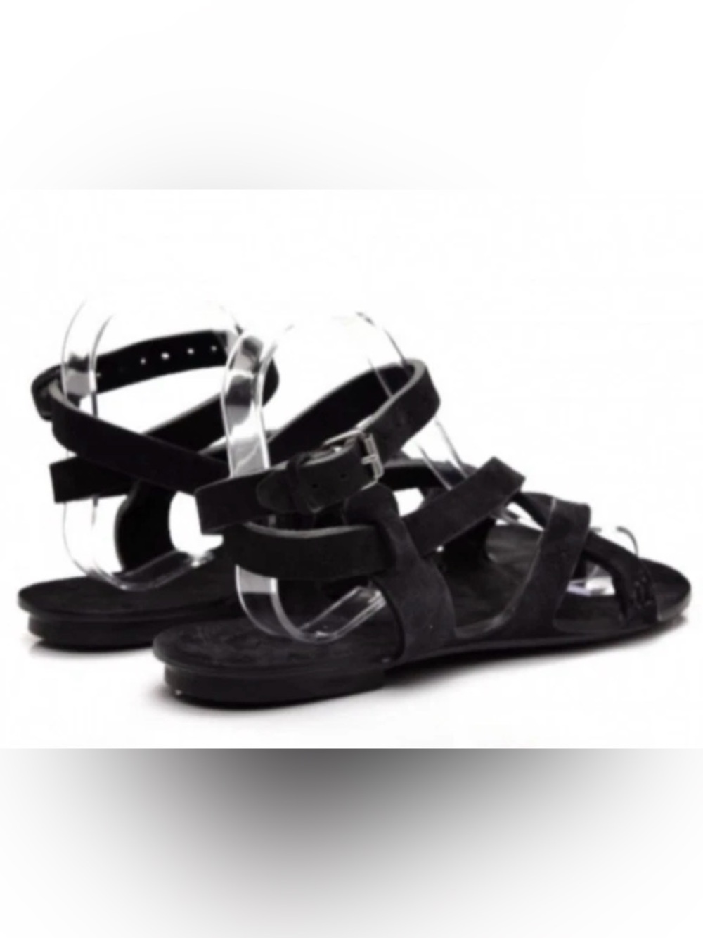 Saint Laurent “Culver” Black Suede Gladiator Sandals NIB - Picture 2 of 6